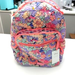 Vera Bradley Disney Minnie's Garden Party Campus Backpack NWT